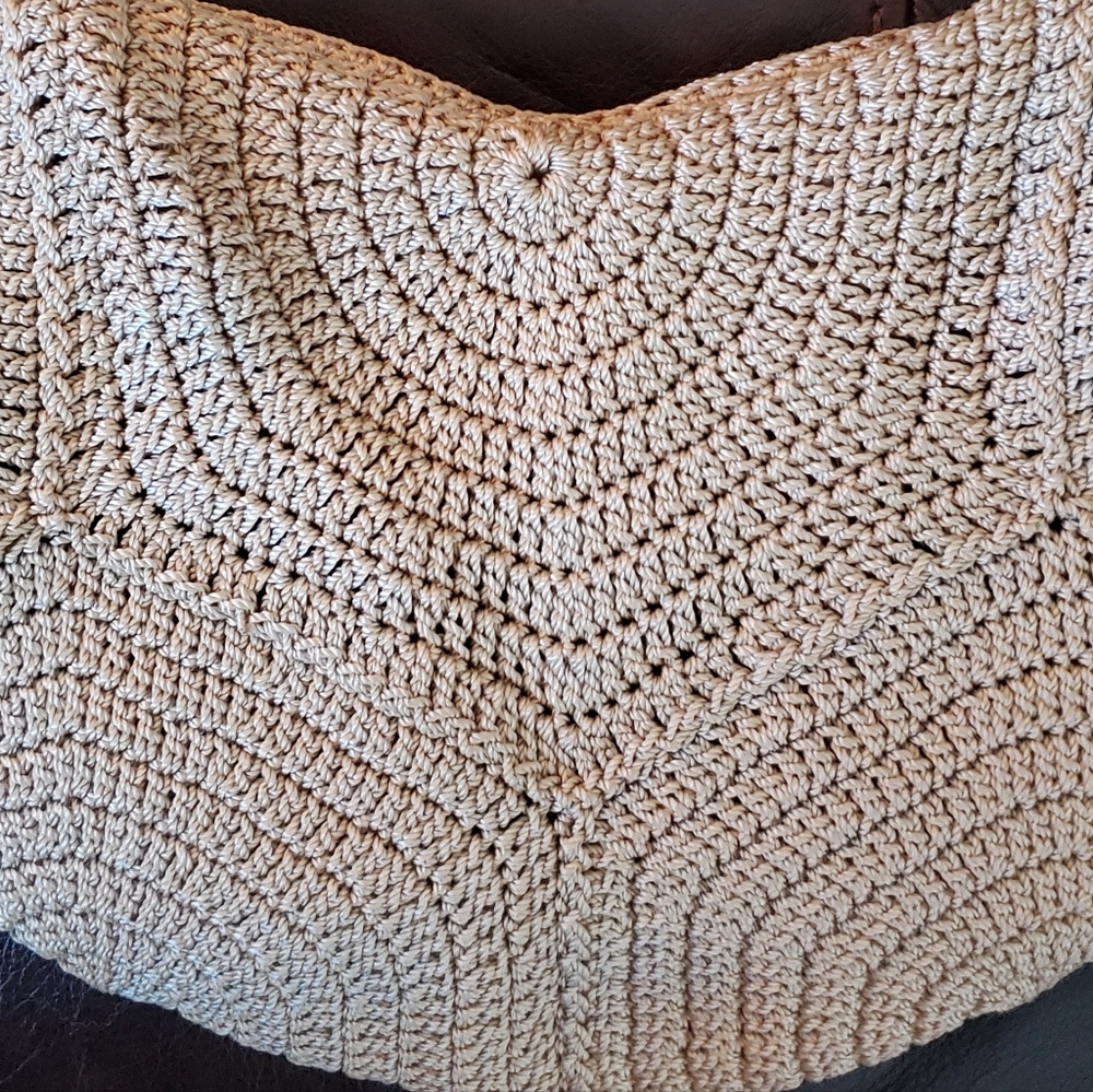 The Sak Crochet Hobo Bag in Beige - Picture 3 of 10